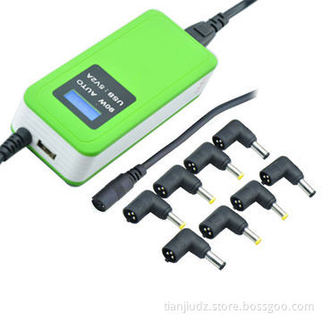 High-efficiency 90W Multiple Laptop Charger With Auto Voltage, USB 5V2A